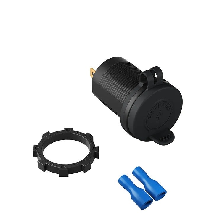 Bluejw Modern 12-24V Car Charger Adapter - Dual USB 3.0 & PD Fast Charging Ports - Installable Type C Automobile Charger - Image 1